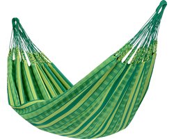Hangmat Tweepersoons 'Chill' Joyful (Groen) | Bijpasende opbergtas | 180 KG | Handgemaakt in Colombia | 1% For The Planet | Tropilex