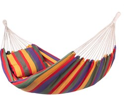 Hangmat Tweepersoons 'Ferro' Double - Veelkleurig - 350 CM - 180 KG - Opbergtas incl. - 123 Hammock