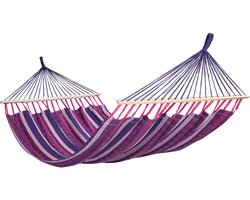 Hangmat Tweepersoons 'Lazy' Love (Paars) | Bijpasende opbergtas | 180 KG | Handgemaakt in Colombia | 1% For The Planet | Tropilex