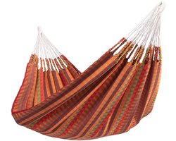 Hangmat Tweepersoons 'Premium' Melon (Oranje) | Bijpasende opbergtas | 180 KG | Handgemaakt in Colombia | 1% For The Planet | Tropilex