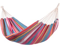 Hangmat Tweepersoons 'Salvora' Double - Roze - 350 CM - 180 KG - Opbergtas incl. - 123 Hammock