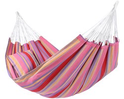 Hangmat Tweepersoons 'Trinidad' Cali (Roze) | Bijpasende opbergtas | 180 KG | 1% For The Planet | Tropilex