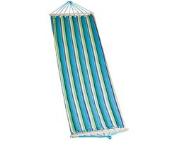 Hangmat voor 2 personen met schommelframe | Makkelijk ophangen | Leuk voor kinderen en volwassenen | 200 x 80 cm | Met verstevigde hangbar | Chillen | Bijkomen | Genieten | Tuin | mediteren