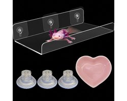 Hangmat Voor Aquarium Met Keramische Voering, Axolotl Accessoires Voor Tank, Bearted Dragon Tank Accessoires (Roze, 30 X 15 Cm)