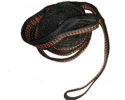 Hangmatriemen - 2 riemen, 300 cm elk - Hangmat ophangset - Boom ophangset - Boomschommelriemen - Inclusief 2 zwarte gespen en een opbergtas - Geschikt voor boomschommels en campinghangmatten