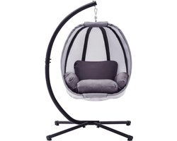 Hangstoel Cocoon - Egg Hangstoel – Hang Stoel Met Standaard – Egg Chair Inclusief Kussens – Voor Binnen Of Buiten – Hangstoelen - Gewicht tot 150 Kg