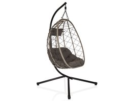 Hangstoel COCOVA Outdoor met frame zwart/grijs hjh LIVING