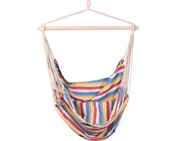 Hangstoel Eénpersoons 'Cabrera' Single - Veelkleurig - 120 KG - Opbergtas incl. - 123 Hammock