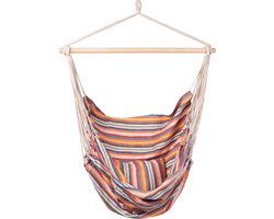 Hangstoel Eénpersoons 'Isla' Single - Veelkleurig - 120 KG - Opbergtas incl. - 123 Hammock