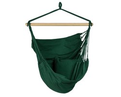 Hangstoel Eénpersoons 'Organic' Green (Groen) | Bijpasende opbergtas | 120 KG | Handgemaakt in Brazilië | 1% For The Planet | Tropilex