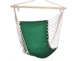 Hangstoel /hangende stoel groen 100 x 60 cm - Hangmat hangstoelen groen