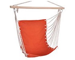 Hangstoel /hangende stoel oranje 100 x 60 cm - Hangmat hangstoelen oranje