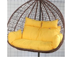Hangstoel Kussen - Dubbel Zitkussen - Ontspannen Buiten - Extra Dik Vulling - 150 x 110 cm - Beige