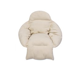 Hangstoel Kussen voor Egg Chair - Comfortabel - Anti-Slip - Onderhoudsvriendelijk - Beige - XXL - Schommelkussen - Voor Binnen en Buiten