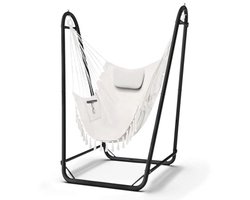 Hangstoel met Standaard voor Binnen en Buiten - Stevige Schommelstoel tot 350 Pond