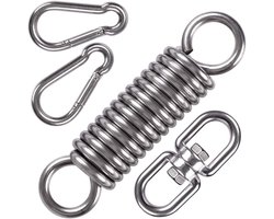 Hangstoel ophangset - Schommelveerbevestiging, Zware draaibare haak voor hangstoel, schommelstoel, verandaschommel, tuin