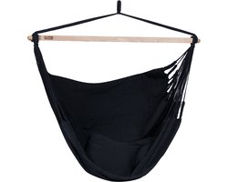 Hangstoel Tweepersoons 'Luxe' Black (Zwart) | Bijpasende opbergtas | 200 KG | Handgemaakt in Colombia | 1% For The Planet | Tropilex
