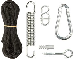 Hangstoelbevestiging 'Complete' Black | Verstelbaar | Universeel | 160 KG | 300 CM | Metaal | 1% For The Planet | Tropilex