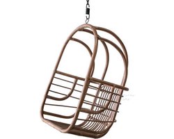 Hangstoelen - hangstoel The Vibe donker rotan - geschikt voor lange mensen - draagkracht 200 kg