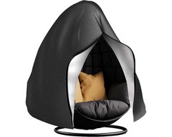 Hangstoelhoes Waterdicht - Tuinstoel Beschermhoes - Bescherming Buitenmeubels - Duurzaam Polyester Materiaal - 230 x 200 cm - Zwart