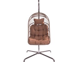 Hangstoelset 'Egg' Brown (Bruin) | 1% For The Planet | Tropilex