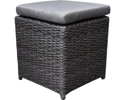 Hanoi voetenbank 38x38xH38 cm antraciet