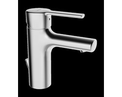 Hansa Hansaronda wastafelkraan met vaste uitloop met waste met flexibele aansluitslangen chroom