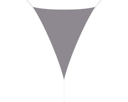 hanSe® Schaduwdoek Driehoek Gelijkbenig Waterafstotend 3x4x4 m Grijs