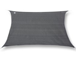hanSe® Schaduwdoek Rechthoek Waterafstotend 4x5 m Zonnedoek Grijs