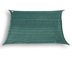 hanSe® Schaduwdoek Rechthoek Waterdoorlatend 3x4 m Zonnedoek Groen