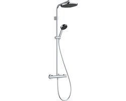 hansgrohe Activera S - Showerpipe - EcoSmart+ waterbesparend - Ecostat thermostaat - 240mm maat - 1 straalfunctie - Chroom