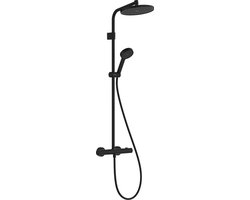 hansgrohe Activera S - Showerpipe - EcoSmart waterbesparend - Ecostat thermostaat - 240mm maat - 1 straalfunctie - Mat Zwart
