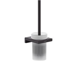 hansgrohe AddStoris closetborstelgarnituur wandmontage mat zwart