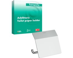 hansgrohe AddStoris closetrolhouder met klep chroom