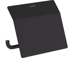 hansgrohe AddStoris closetrolhouder met klep mat zwart