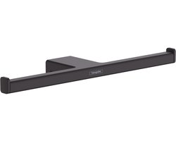 hansgrohe AddStoris dubbele closetrolhouder mat zwart