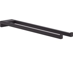 hansgrohe AddStoris handdoekhouder 2-lids mat zwart