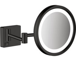hansgrohe AddStoris scheerspiegel LED Licht mat zwart
