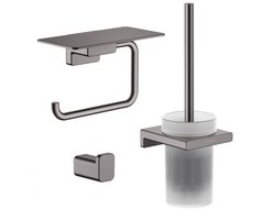 Hansgrohe Addstoris toiletaccessoireset - driedelig - Brushed black chroom