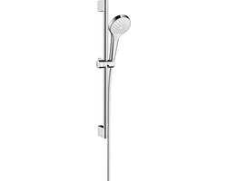 hansgrohe Croma S - Doucheset - met glijstang Vario Unico Croma - 65 cm - Select-knop bediening - wit/chroom