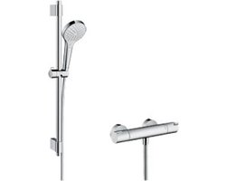 hansgrohe Croma S Vario Renovatieset 1000CL - 70 cm - Thermostaat - Ecostat thermostaat - Select-knop bediening - Chroom