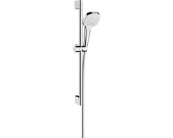 hansgrohe Croma Select E doucheset Vario met Unica'Croma glijstang 65 cm wit/chroom