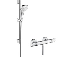 hansgrohe Croma Select E Vario renovatieset 65 cm met Ecostat Comfort thermostaat wit/chroom