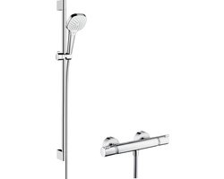 hansgrohe Croma Select E Vario renovatieset 90 cm met Ecostat Comfort thermostaat wit/chroom