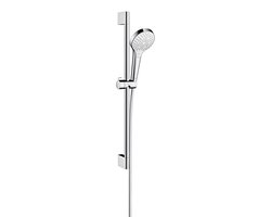 hansgrohe Croma Select S 110 Multi EcoSmart Unica’Crometta glijstangset 65 cm - wit/ chroom - 3 straalsoorten - diameter handdouche 110 mm