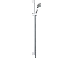 hansgrohe Crometta 85 doucheset 1jet met Unica'Crometta glijstang 90 cm - 1 straalsoort - diameter handdouche 85 mm