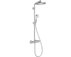 hansgrohe Crometta S - Showerpipe - 240mm - 1 straalfunctie - Chroom - Met badthermostaat