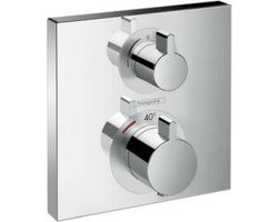 hansgrohe Ecostat Square thermostaat afbouwdeel voor 2 functies chroom