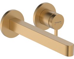 hansgrohe Finoris - Inbouw Wastafelmengkraan - Ééngreeps bediening - Met afvoerplug - 228mm - Brushed Bronze