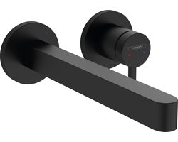 hansgrohe Finoris - Inbouw Wastafelmengkraan - Ééngreeps bediening - Met afvoerplug - 228mm - Mat Zwart